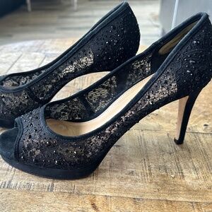 Antonio Melani Black Sparkle heels